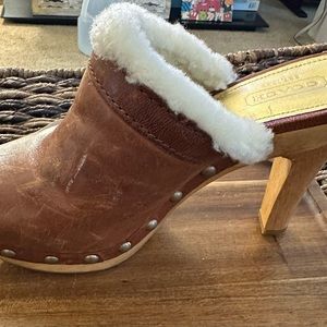 Coach Georgia Leather Clogs